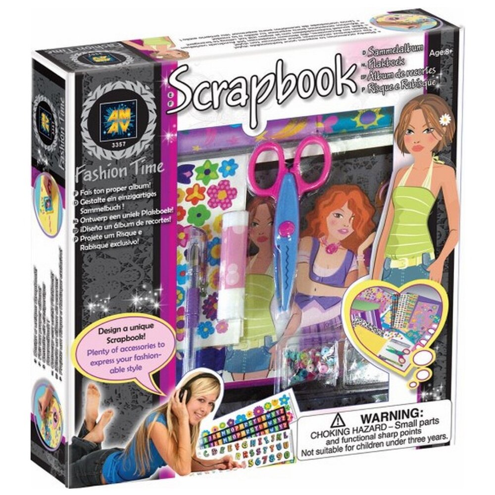 AMAV Fashion Time DIY Scrapbook w/ Accessories New in Box